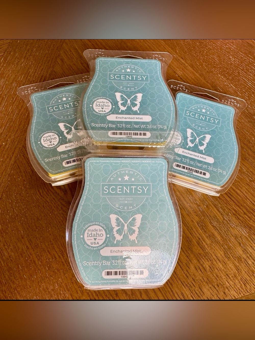 ENCHANTED MIST 4 Wax Bars - Scent: Apple, Rose Petals, Jasmine SCENTSY
